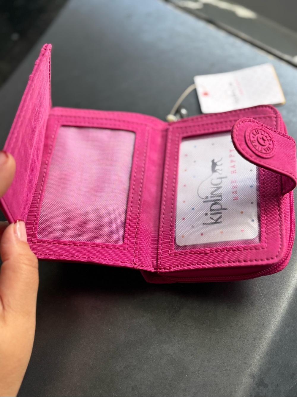 Kipling Very Berry Pink Wallet NWT | Multiple Card Slots - Picture 4 of 10